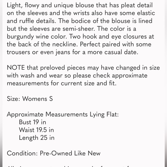 Ramy Brook Pleat Sleeve Boho Blouse Size Small - Picture 5 of 5